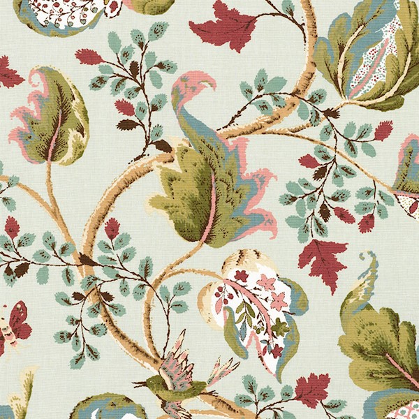 Fox Hollow - Robin's Egg Fabrics | Schumacher